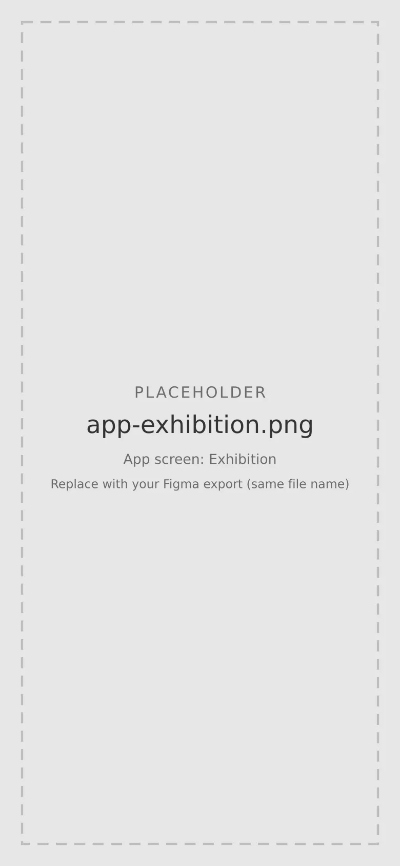 Exhibition screen with scene prompts