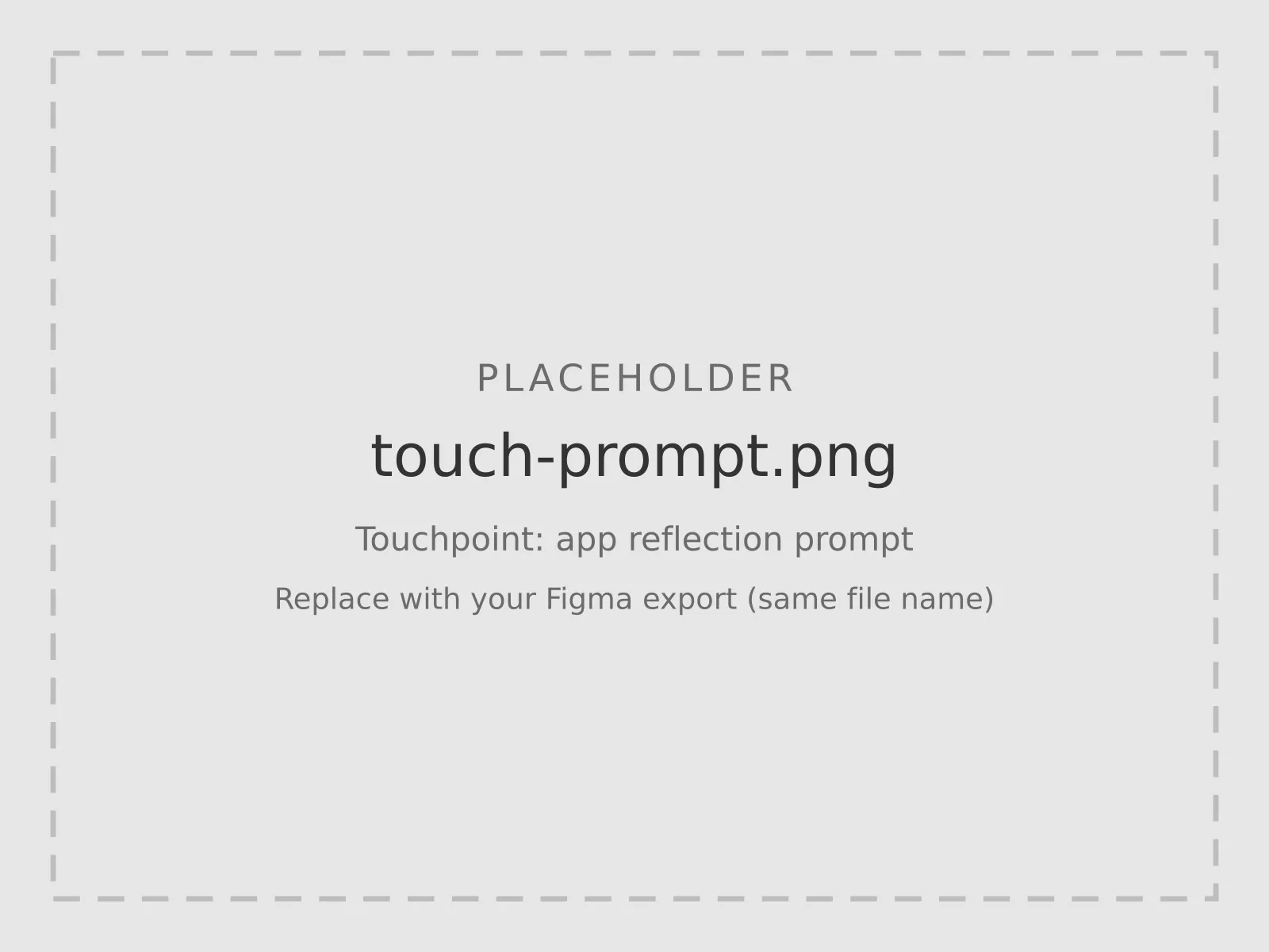 App reflection prompt touchpoint